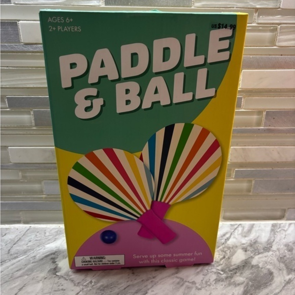 Colorful Paddle & Ball Game